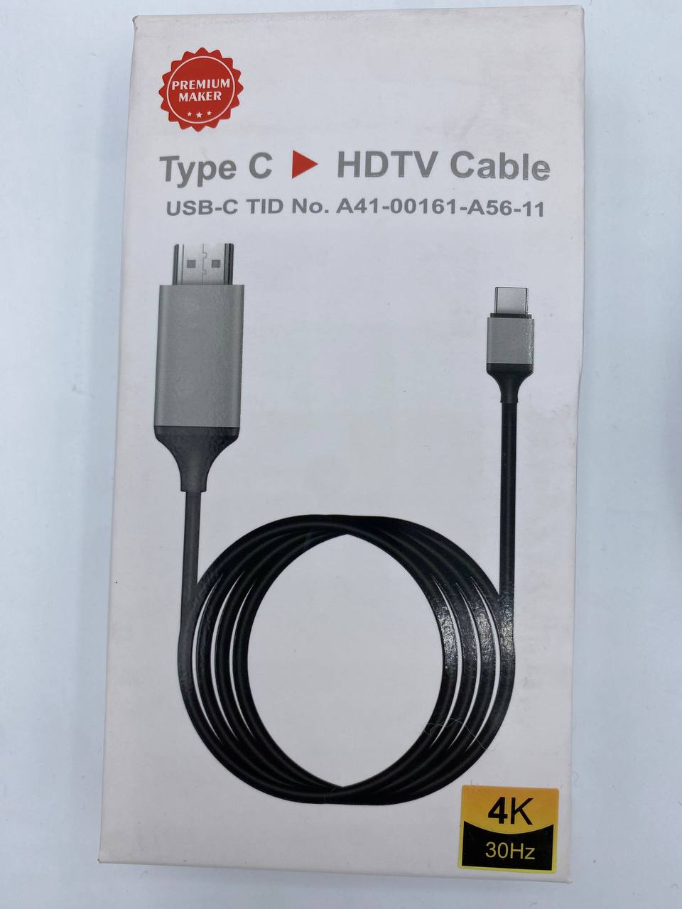 Cable HDMI TO TYPE "C"  - بفضل هذا الكابل العصري، يمكنك بسهولة توصيل أجهزتك المزودة بمنفذ Type-C، مثل الهواتف الذكية وأجهزة اللابتوب، بالشاشات وأجهزة التلفاز عالية الدقة.